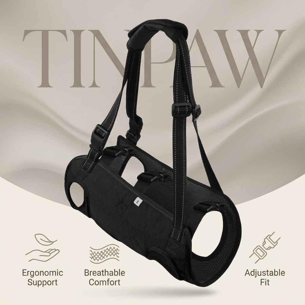 Reflective Dog Support Harness - Dog Gear - TinPaw