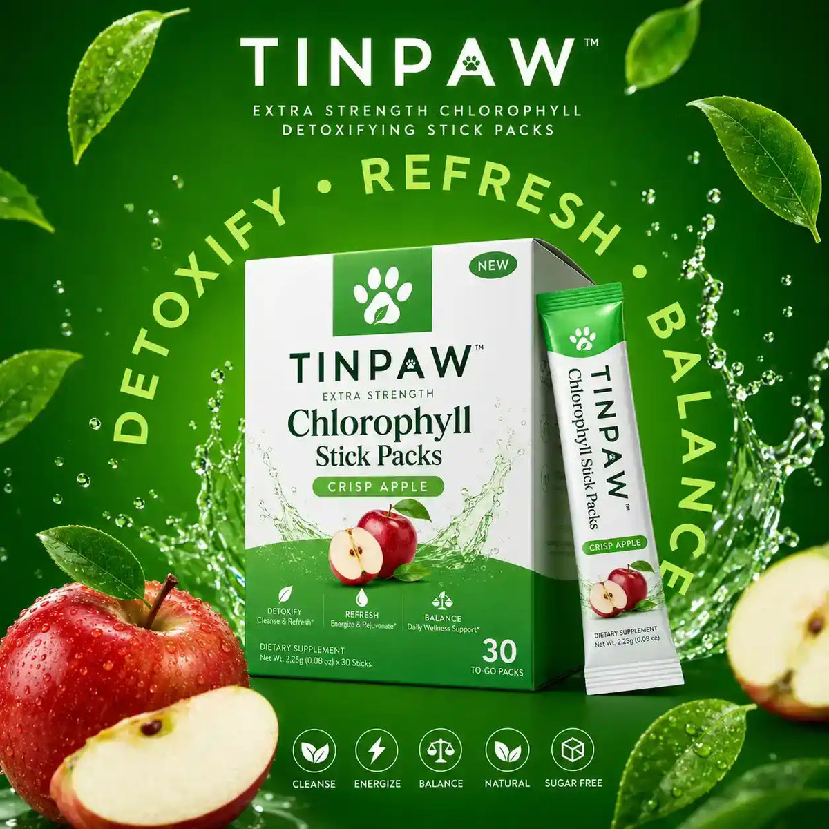 Apple Chlorophyll Dog Supplement - Vitamins & Supplements - TinPaw
