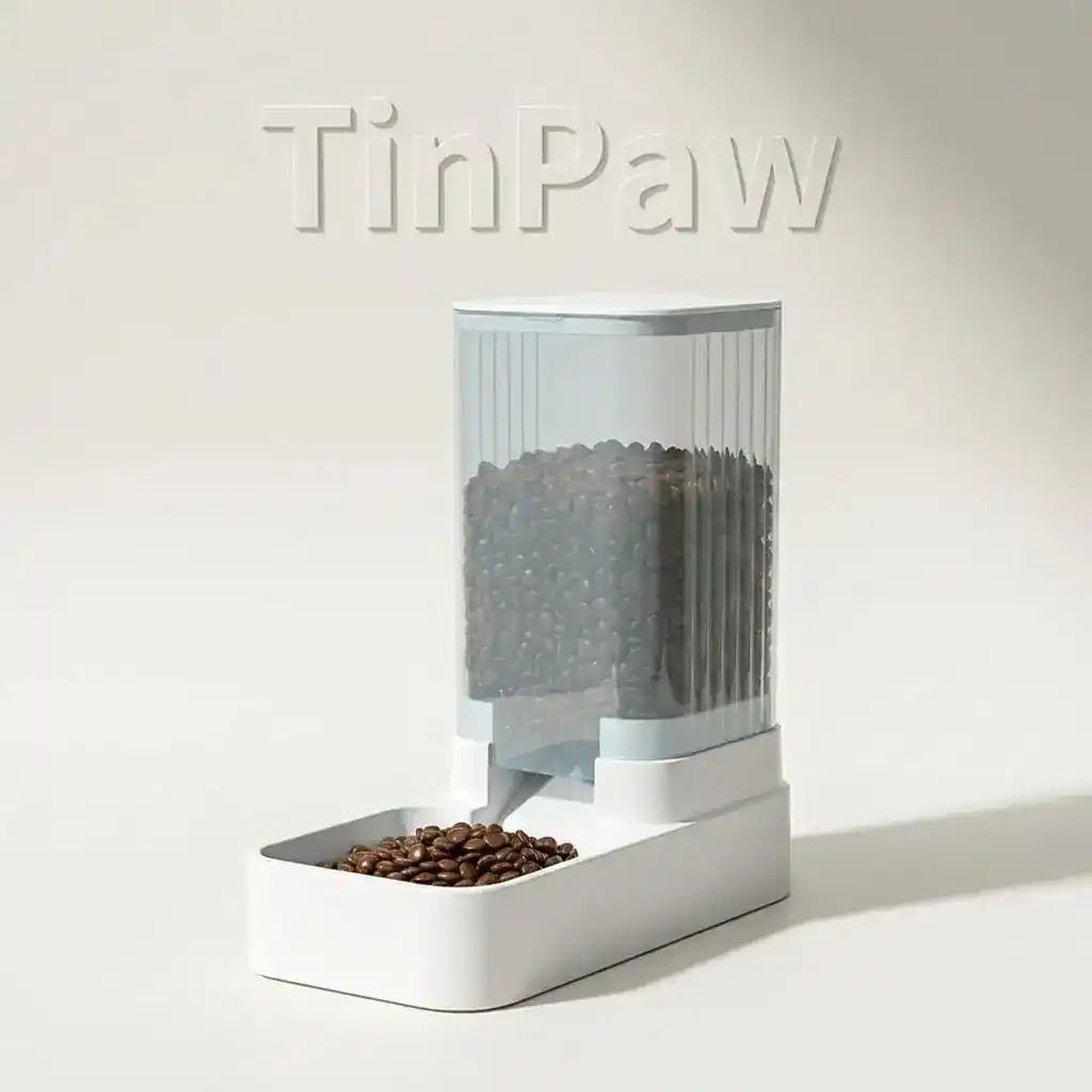 Pet Feeder Water Dispenser Combo - Automatic Pet Feeder - TinPaw
