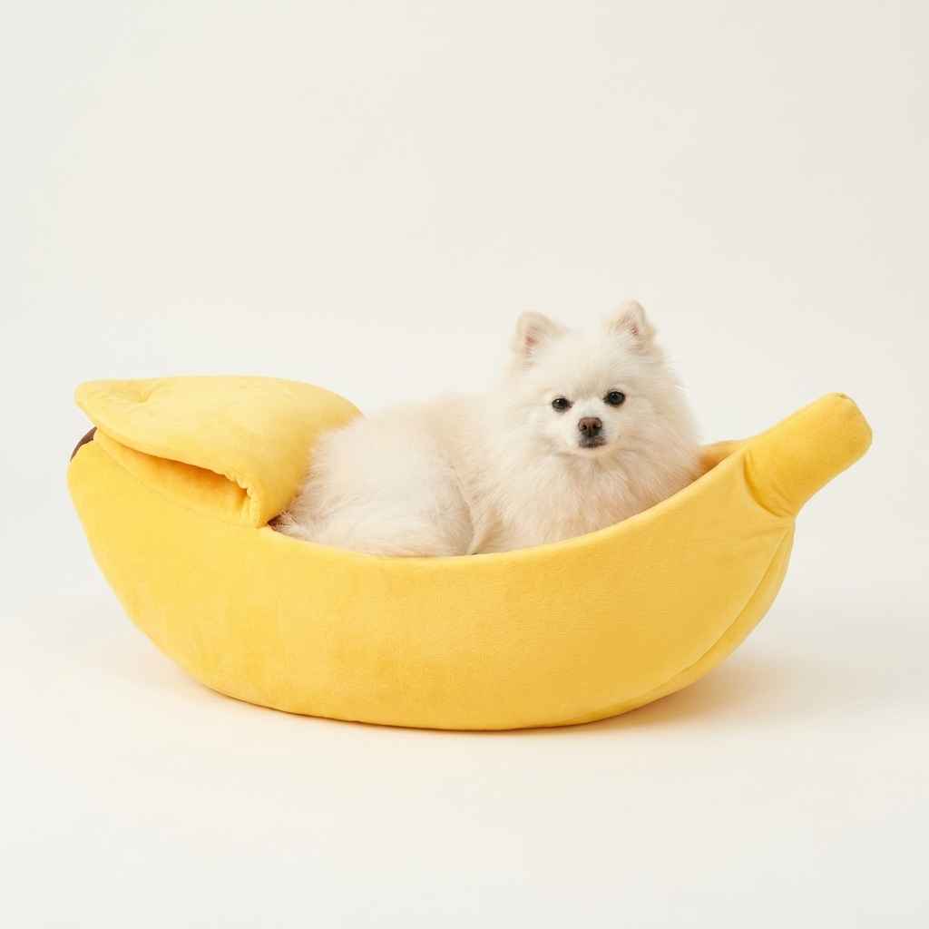 Banana Dog Bed Nest - Dog Beds & Furniture - TinPaw