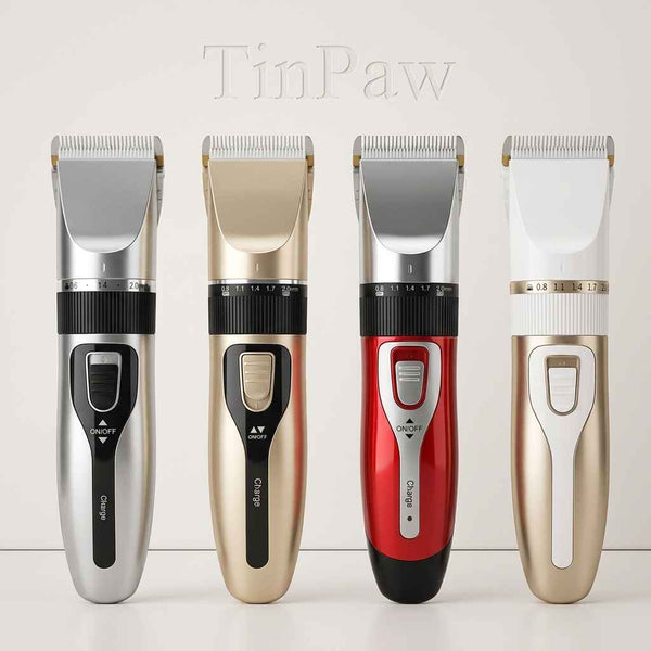 Cordless Pet Hair Trimmer - Dog Slicker Brushes - TinPaw