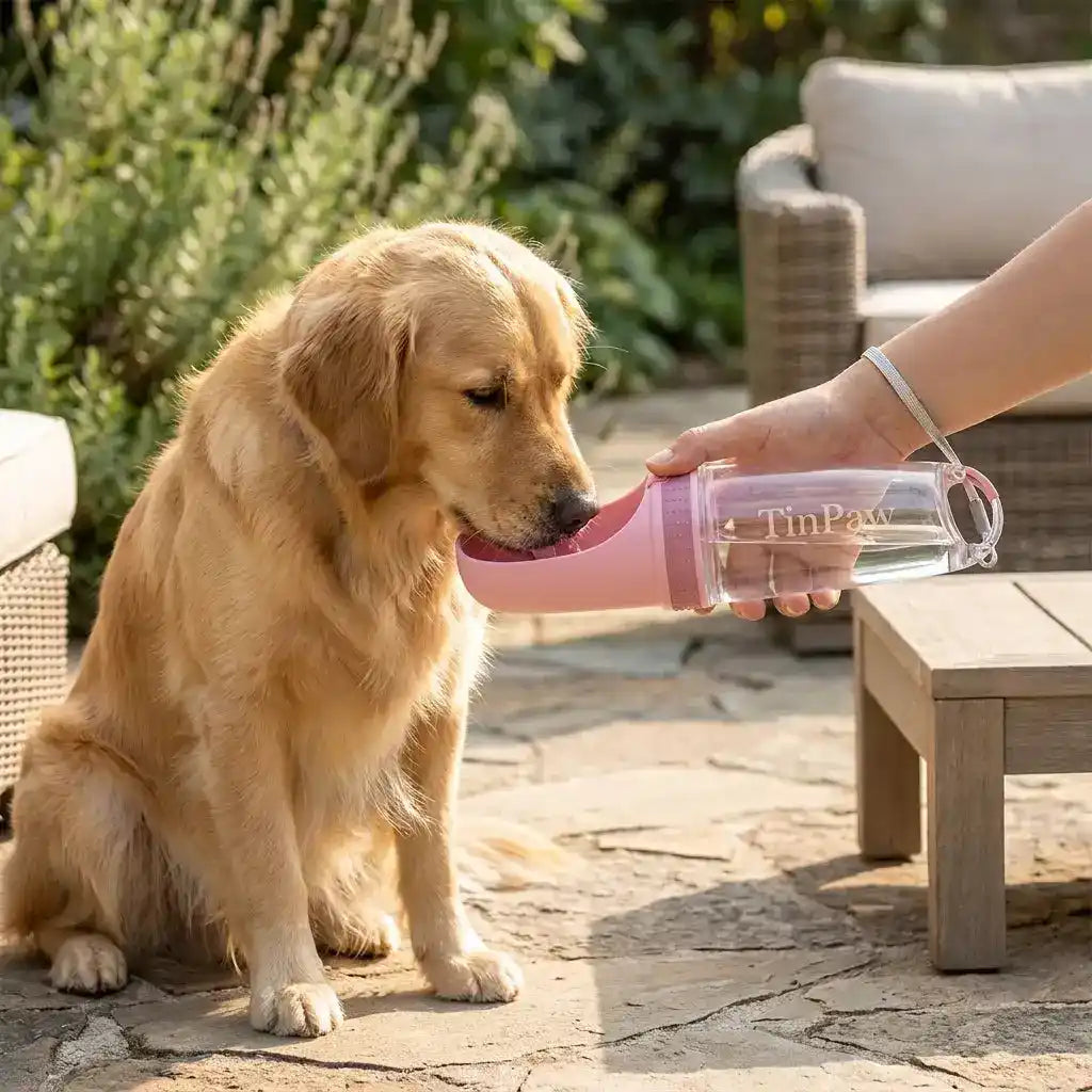 Dog Water Bottle 500ml – Leakproof - Dog Travel Accessories - TinPaw