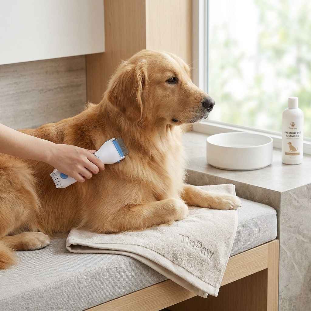 Electric Pet Lice Comb - Dog Slicker Brushes - TinPaw
