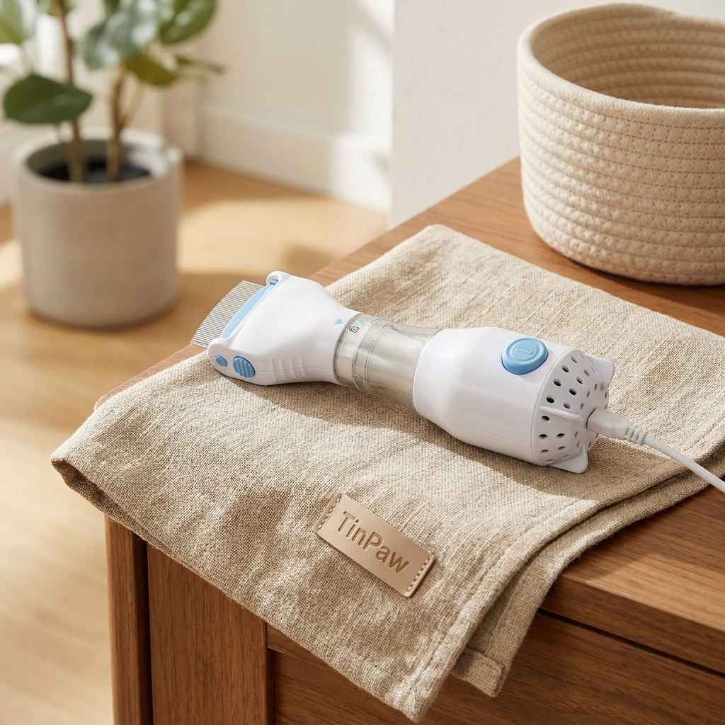 Electric Pet Lice Comb - Dog Slicker Brushes - TinPaw