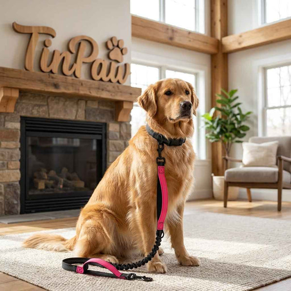 Hands - Free Dog Running Leash with Reflective Waist Belt - Dog Gear - TinPaw