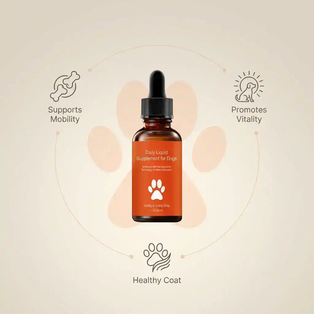 Liquid Pet Multivitamin Supplement - Dog Health - TinPaw