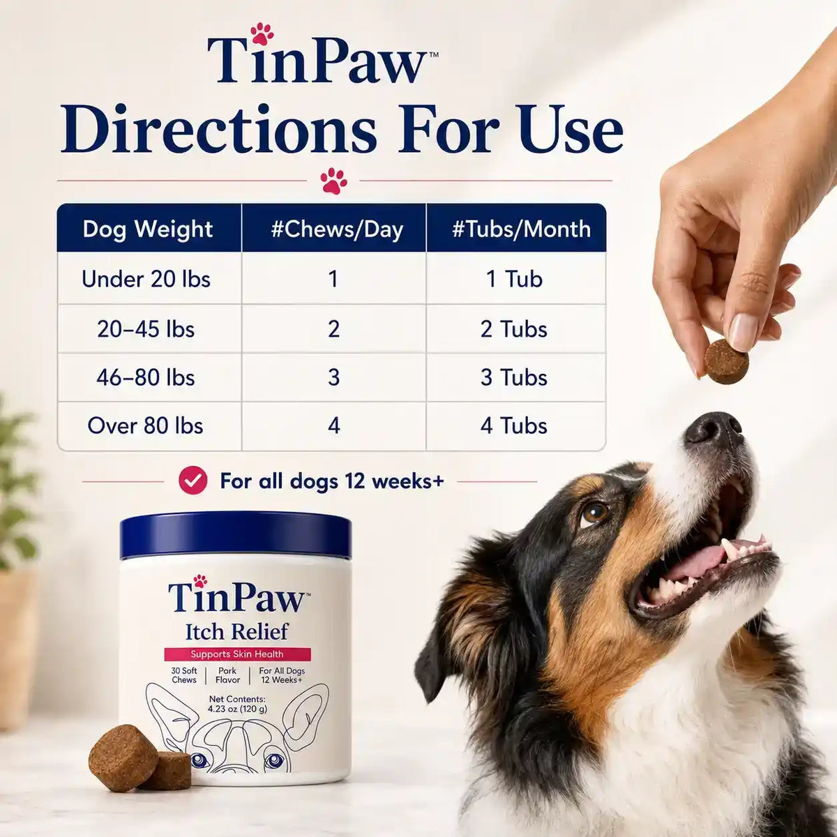 Pet Anti - Allergy Tablets - Vitamins & Supplements - TinPaw
