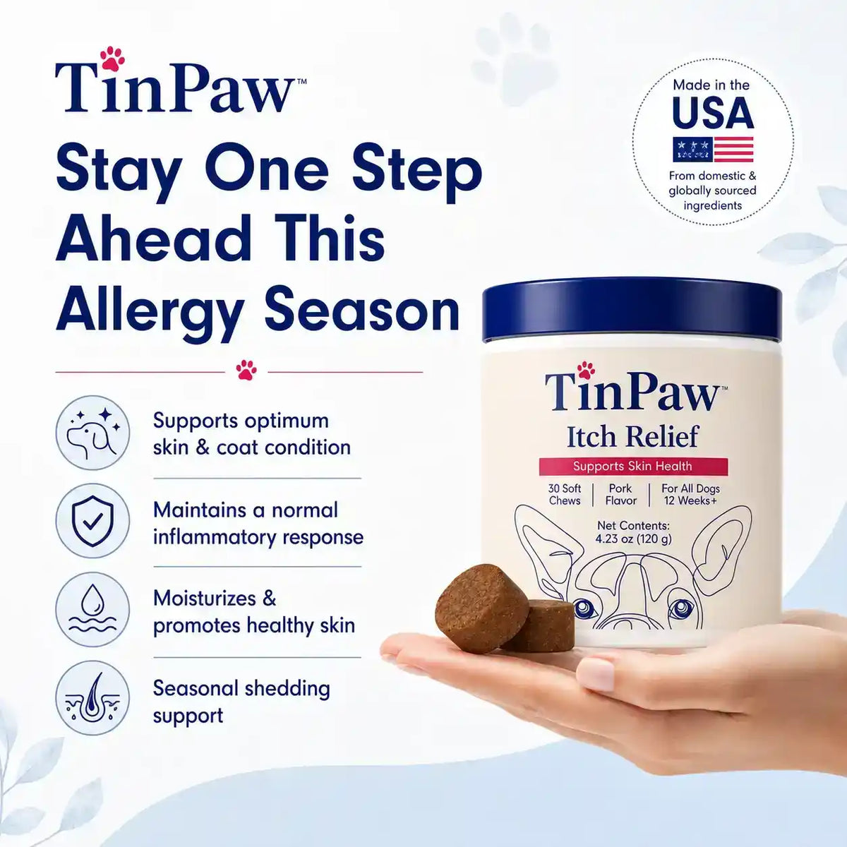 Pet Anti - Allergy Tablets - Vitamins & Supplements - TinPaw