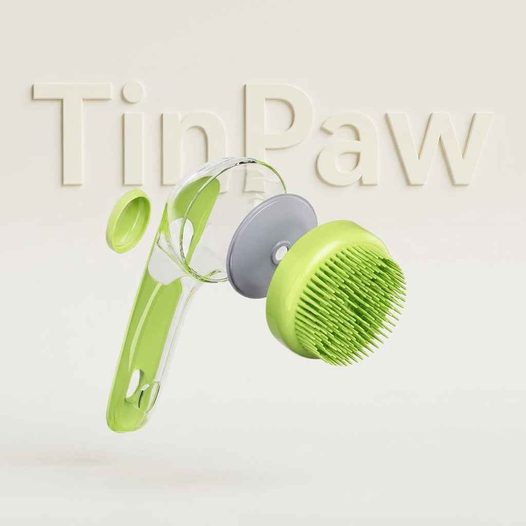 Pet Bath Massage Brush - Dog Slicker Brushes - TinPaw