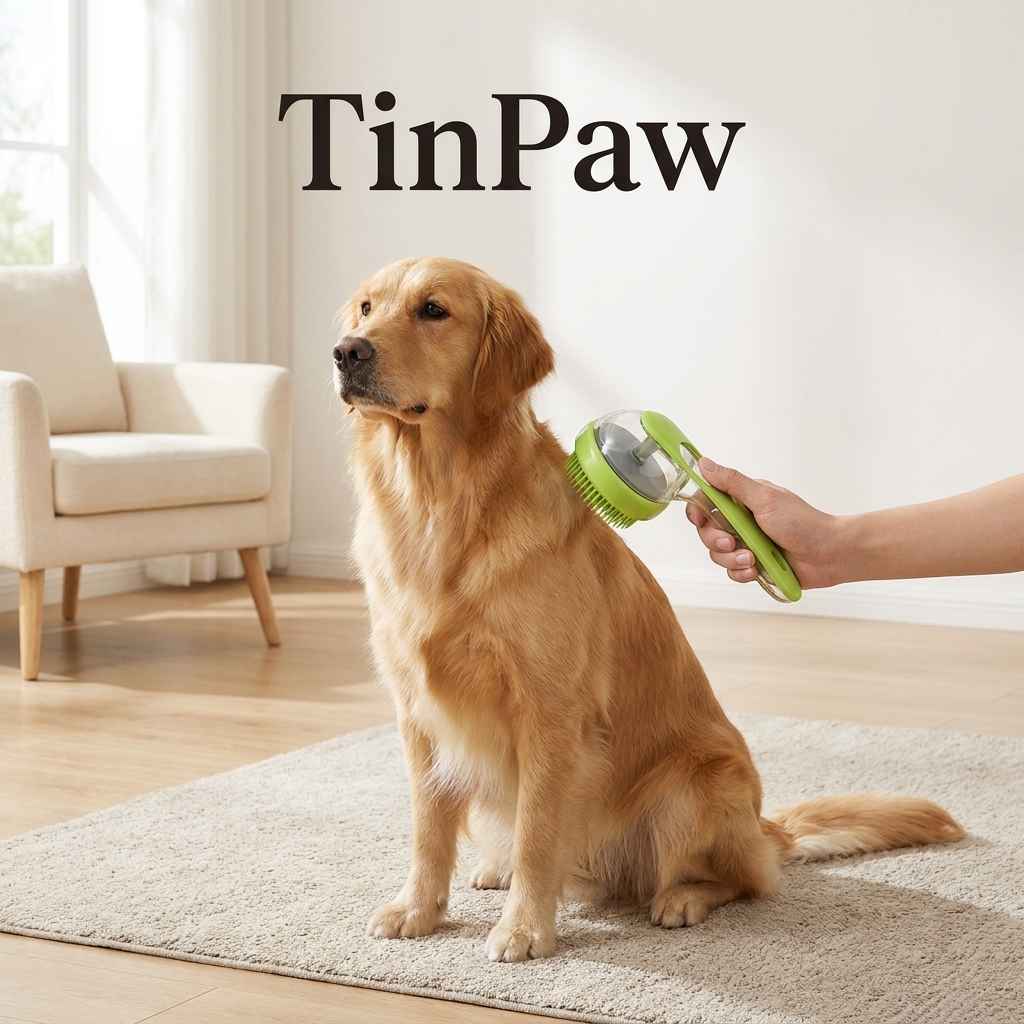 Pet Bath Massage Brush - Dog Slicker Brushes - TinPaw