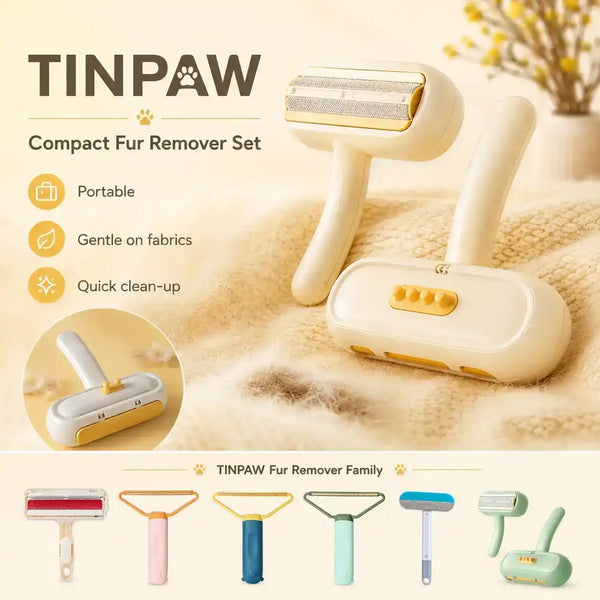 Pet Grooming Deshedding Brush - Grooming - TinPaw - Dinosaur sticky hair artifact yellow - mr226 - SU00002036 - Dinosaur sticky hair artifact yellow - mr226