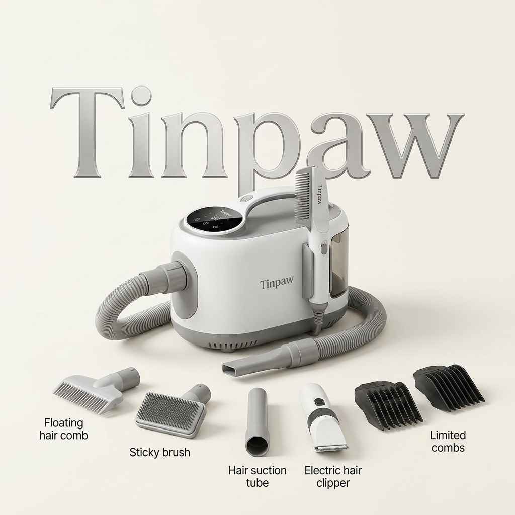 Pet Hair Grooming Vacuum - Dog Slicker Brushes - TinPaw