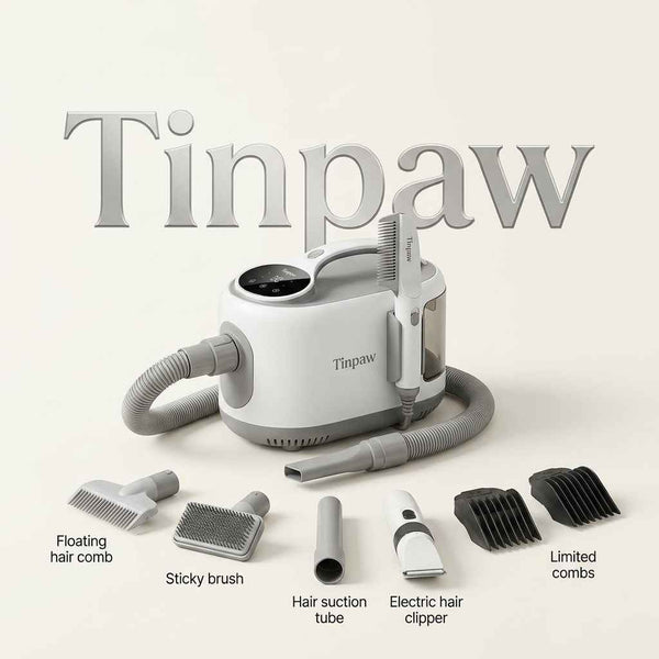 Pet Hair Grooming Vacuum - Dog Slicker Brushes - TinPaw