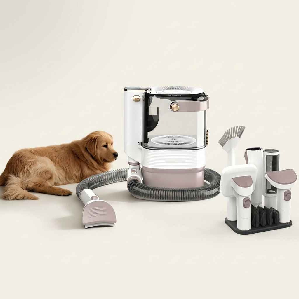 Pet Hair Trimmer Vacuum - Dog Slicker Brushes - TinPaw