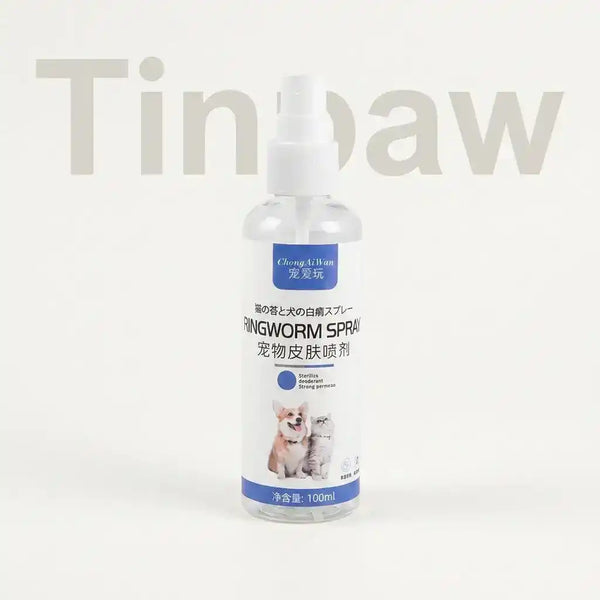 Pet Skin Care Spray for Fleas, Mites & Ringworm 100ml - Flea & Parasite Control - TinPaw