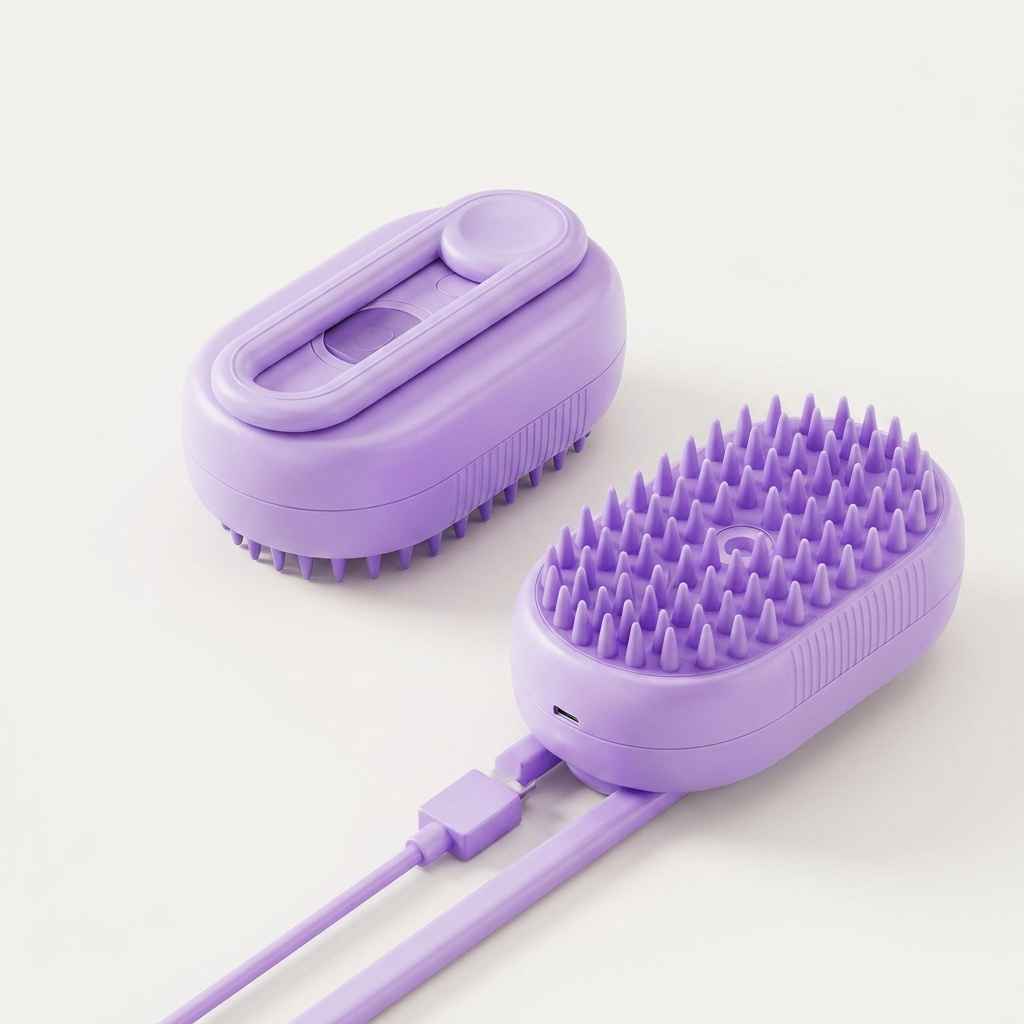 Pet Spray Steam Comb - Dog Slicker Brushes - TinPaw