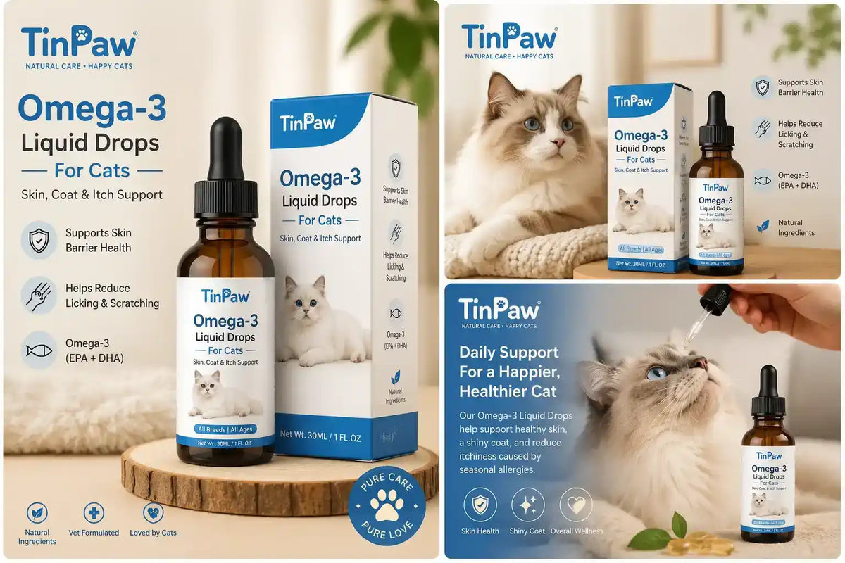 Salmon Liquid Pet Dropper - Vitamins & Supplements - TinPaw