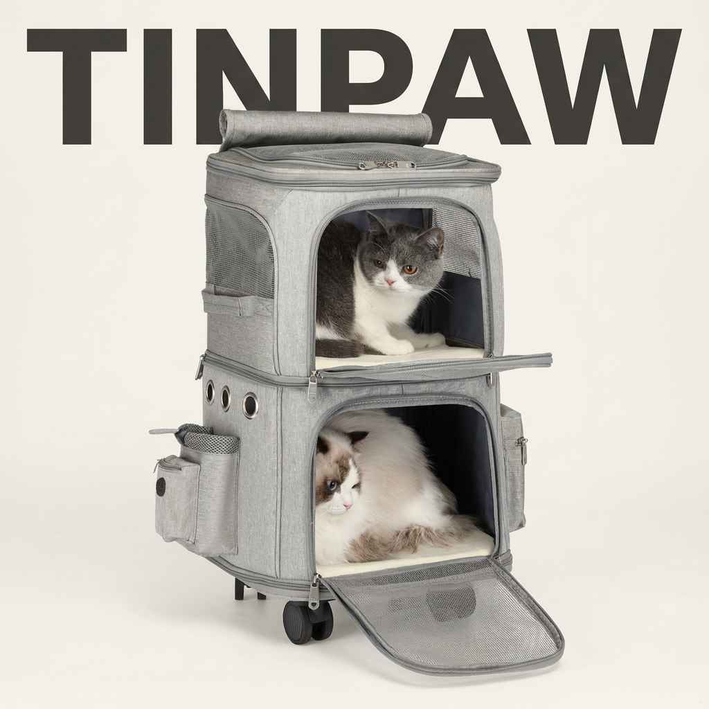 Pet Travel Trolley Carrier - Dog Beds & Furniture - TinPaw
