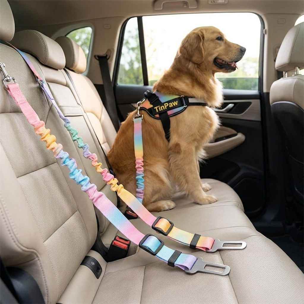 Retractable Dog Car Belt - Dog Gear - TinPaw