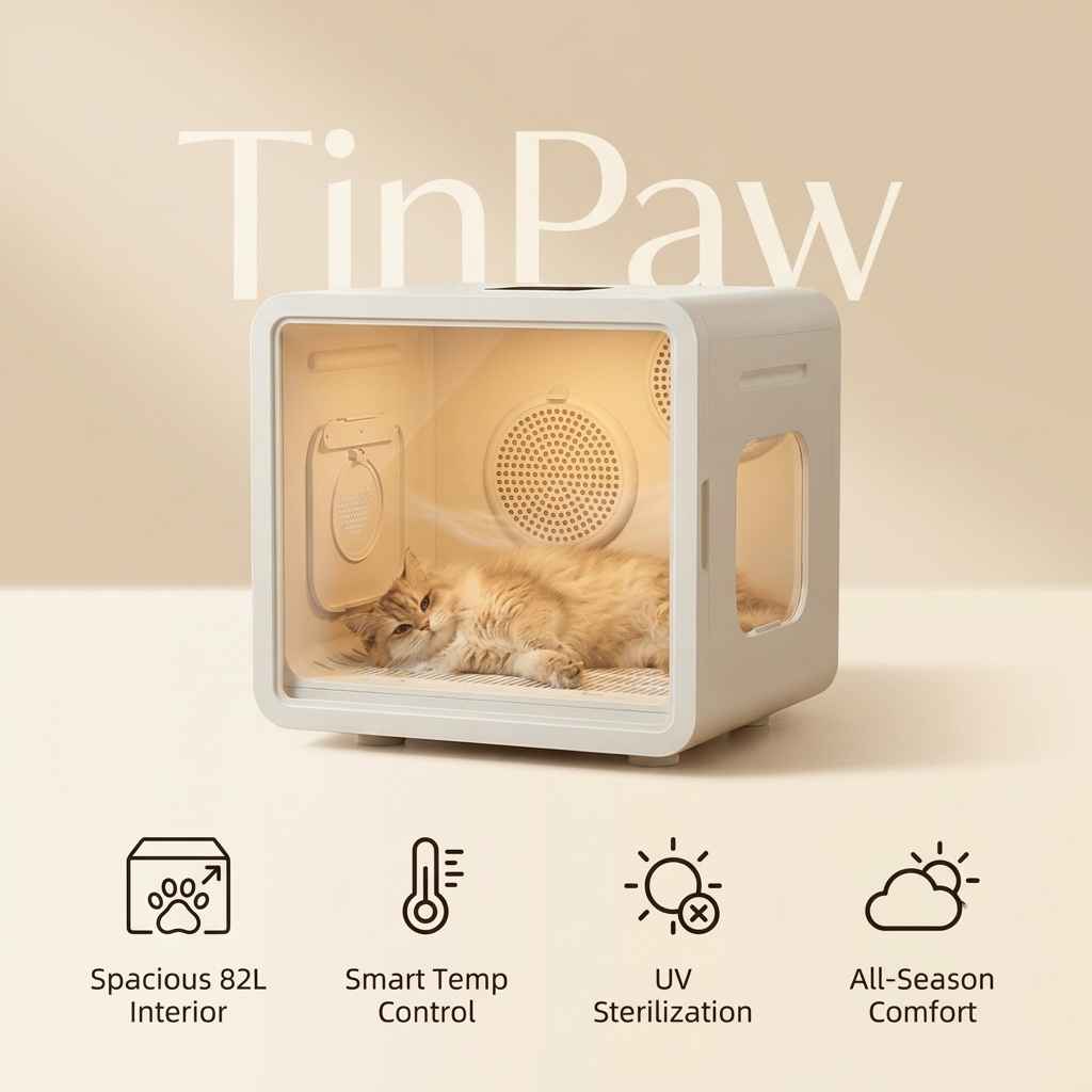 Smart Pet Drying Box - Dog Slicker Brushes - TinPaw