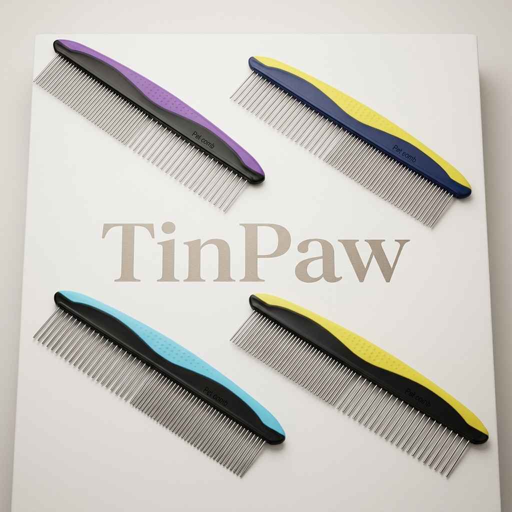 Stainless Steel Grooming Comb - Grooming - TinPaw