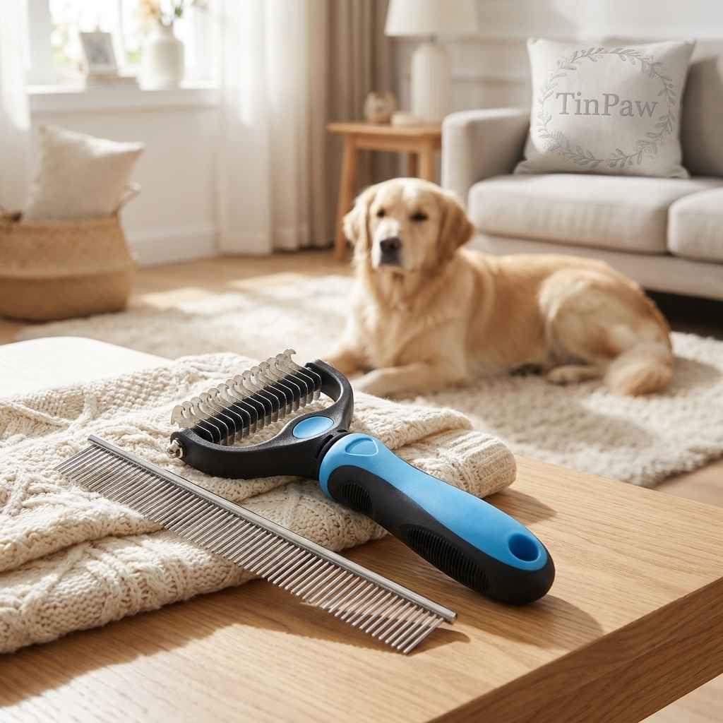 Pet Hair Detangling Comb - Dog Slicker Brushes - TinPaw