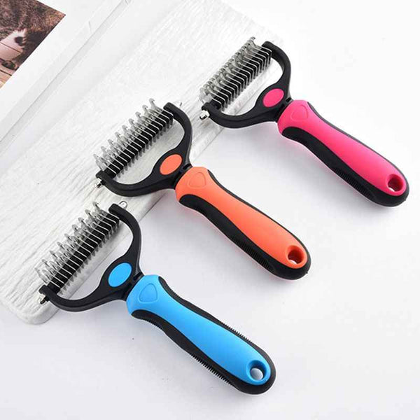 Pet Hair Detangling Comb - Dog Slicker Brushes - TinPaw