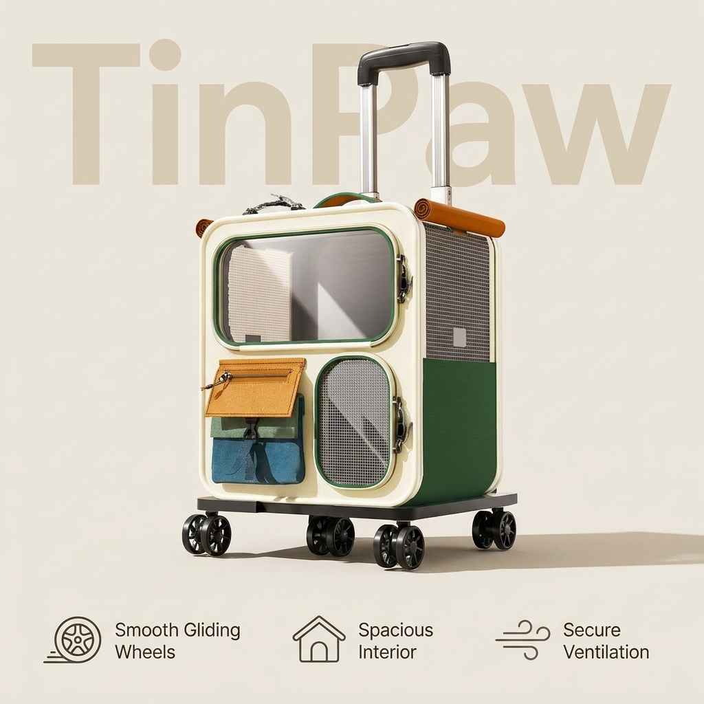 Rolling Pet Carrier Backpack - Dog Beds & Furniture - TinPaw