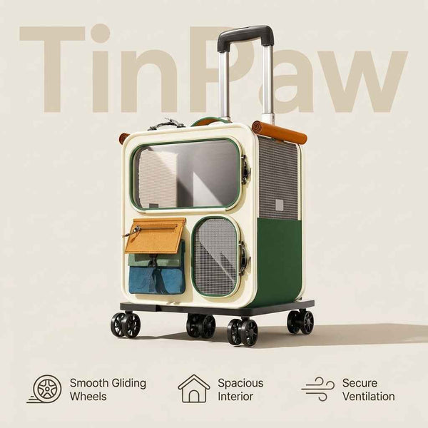 Rolling Pet Carrier Backpack - Dog Beds & Furniture - TinPaw