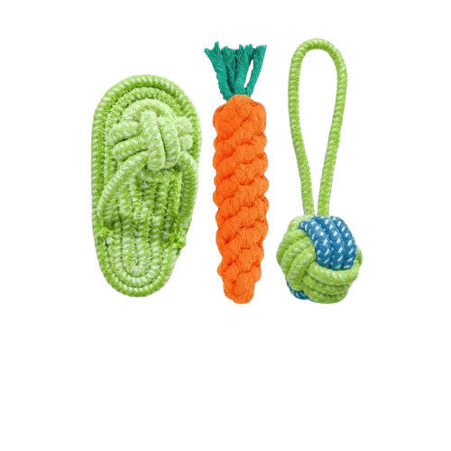 Cotton Rope Dog Chew Toy Set