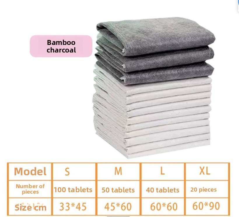 Bamboo Charcoal Absorbent Pads - Dog Diapers - TinPaw - BambooCharcoal S 33x45cm 100pcs - SU00108896 - BambooCharcoal S 33x45cm 100pcs