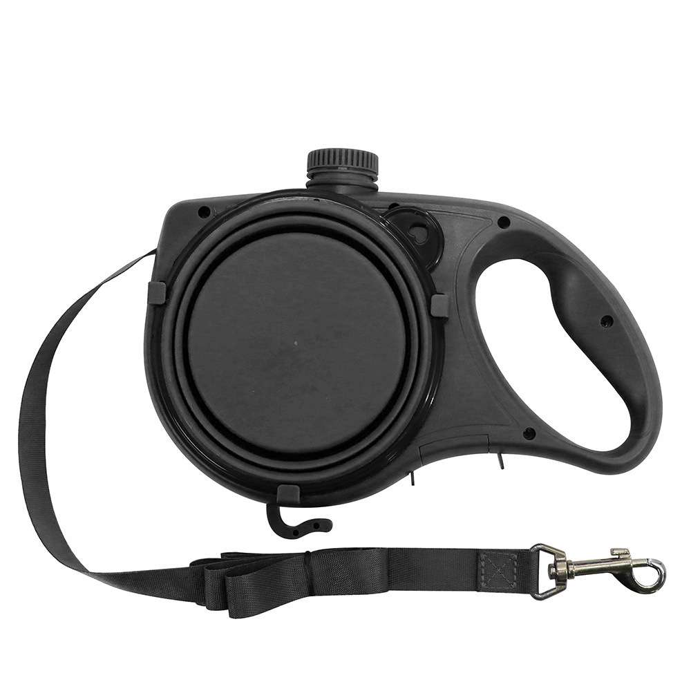 Dog Leash Water Bottle Bowl - Dog Gear - TinPaw - Black - SU00346241 - Black