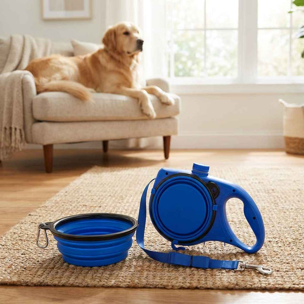 Dog Leash Water Bottle Bowl - Dog Gear - TinPaw