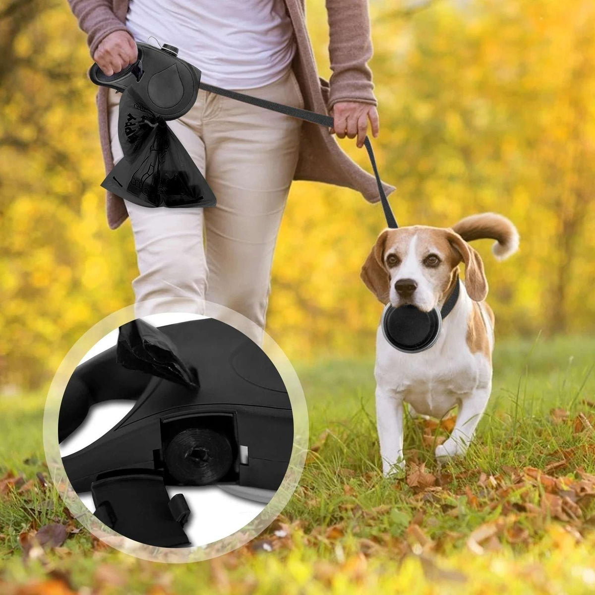 Dog Leash Water Bottle Bowl - Dog Gear - TinPaw