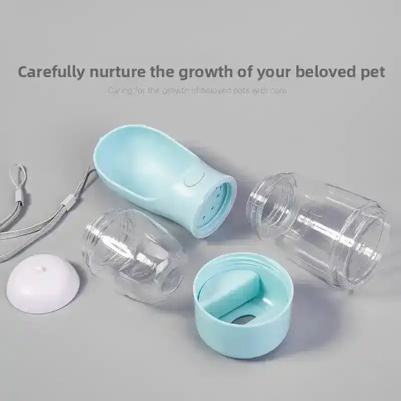 3 - in - 1 Portable Pet Travel Bottle - Dog Travel Accessories - TinPaw