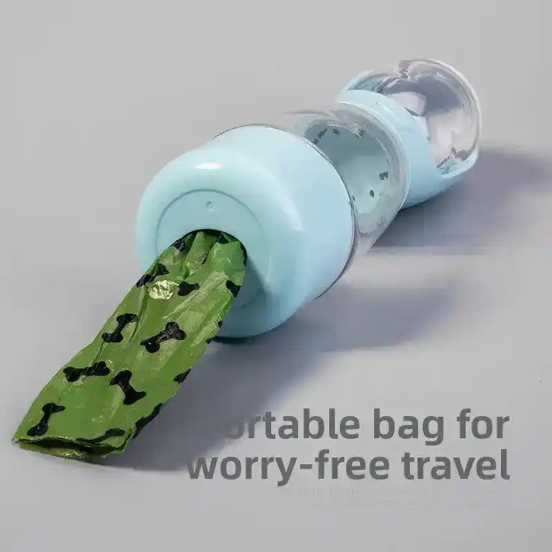 3 - in - 1 Portable Pet Travel Bottle - Dog Travel Accessories - TinPaw