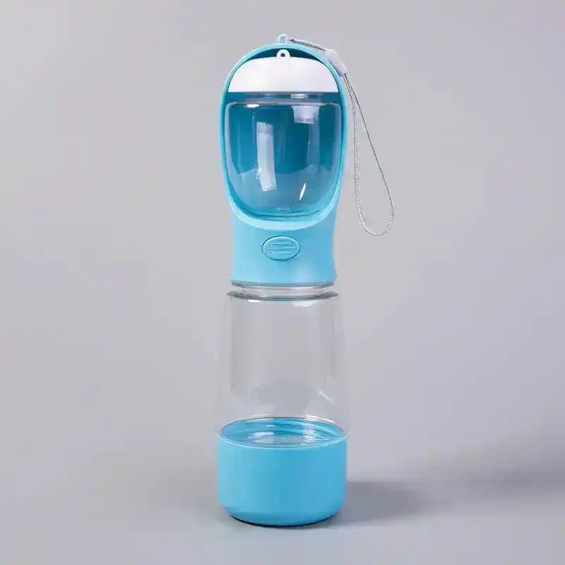 3 - in - 1 Portable Pet Travel Bottle - Dog Travel Accessories - TinPaw - Navy Blue - SU00356577 - Navy Blue