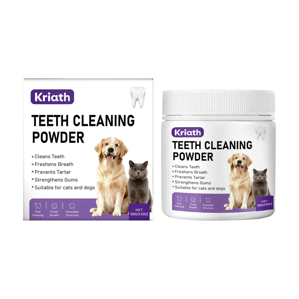 Pet Dental Tooth Powder - Dog Health - TinPaw