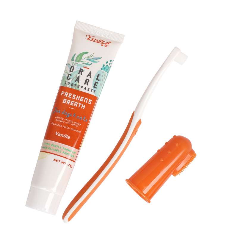 Pet Toothpaste Toothbrush Set - Dog Health - TinPaw