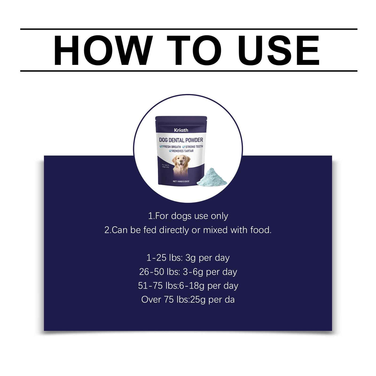 Dog Dental Breath Powder - Dog Health - TinPaw