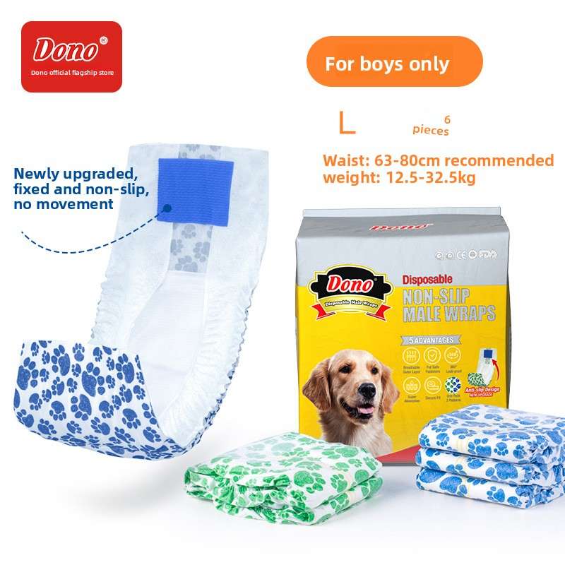 Leak - Proof Dog Diapers - Dog Diapers - TinPaw - Men AntiSlip L - SU00117208 - Men AntiSlip L