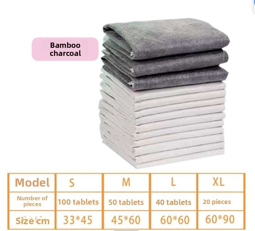 Bamboo Charcoal Absorbent Pads - Dog Diapers - TinPaw - BambooCharcoal XL 60x90cm 20pcs - SU00108896 - BambooCharcoal XL 60x90cm 20pcs