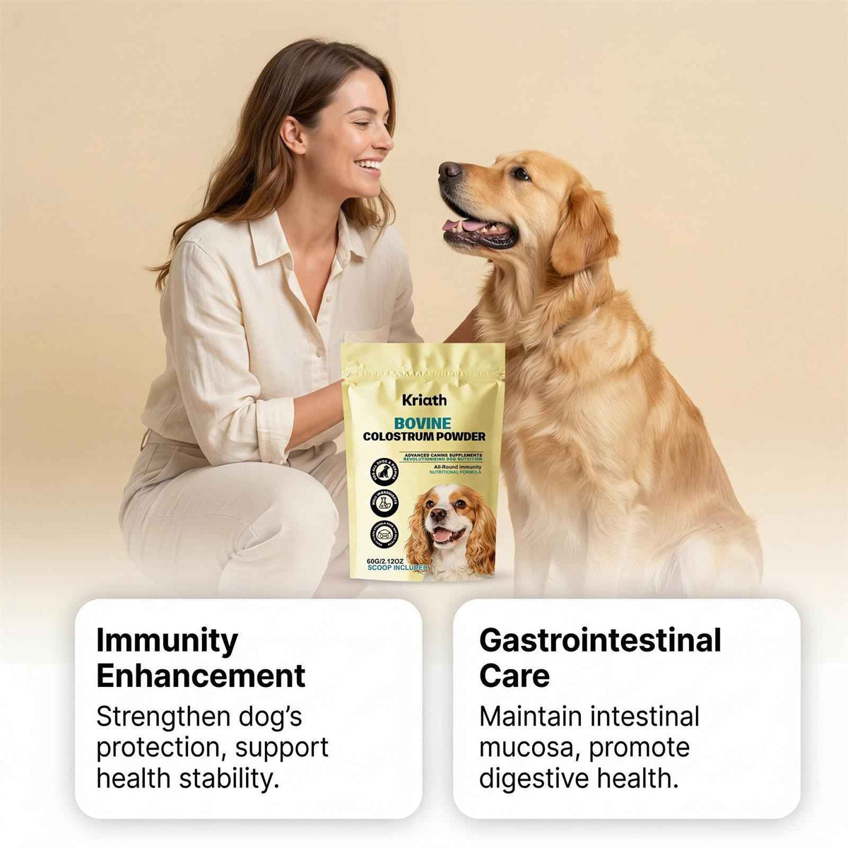 Dog Colostrum Daily Supplement - Dog Health - TinPaw