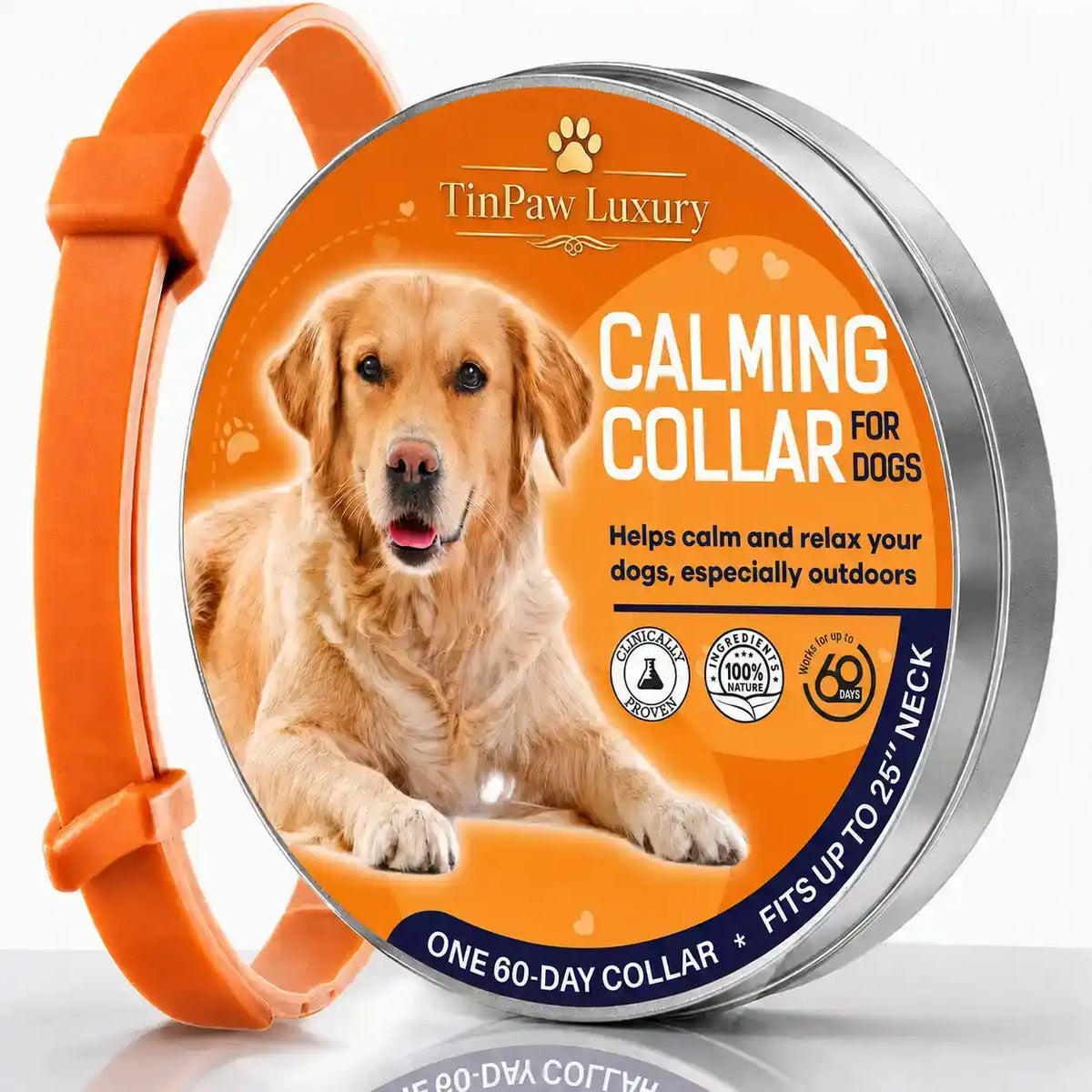 Pet Calming Pheromone Collar - Collars - TinPaw - Orange - SU00144154 - Orange