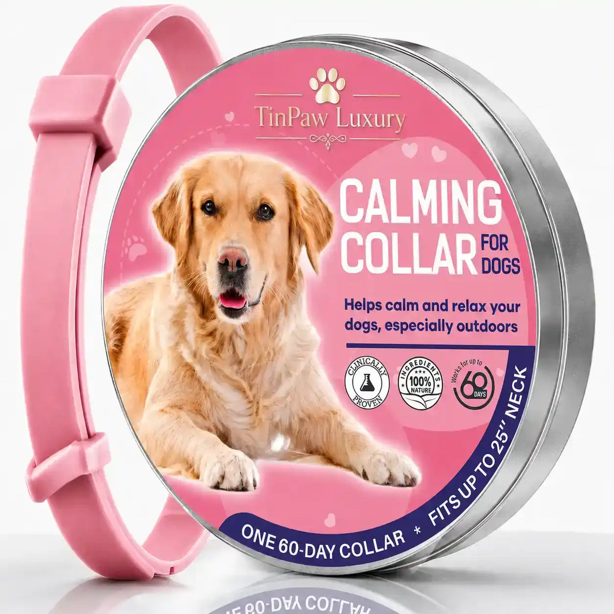 Pet Calming Pheromone Collar - Collars - TinPaw - Pink - SU00144154 - Pink