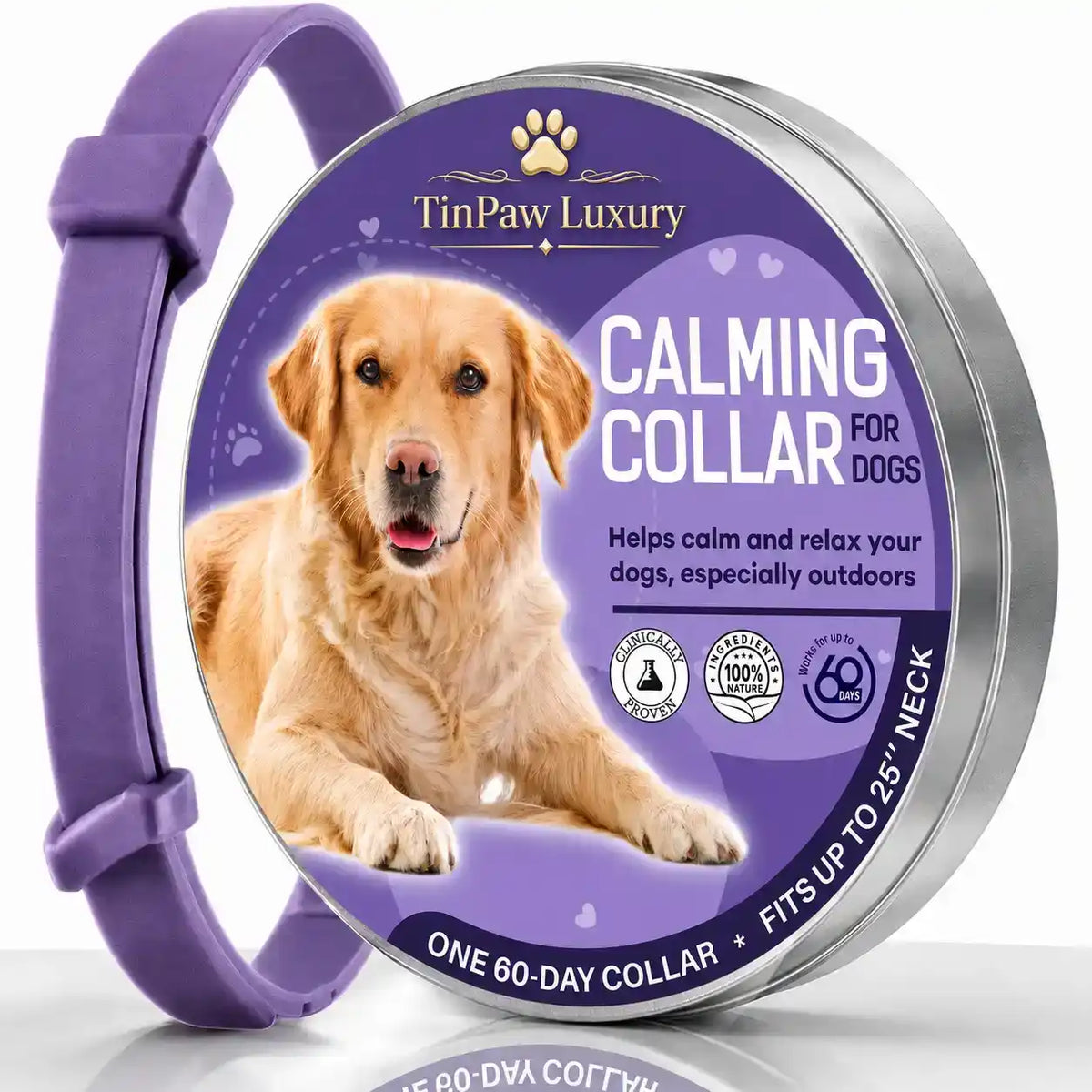 Pet Calming Pheromone Collar - Collars - TinPaw - Purple - SU00144154 - Purple