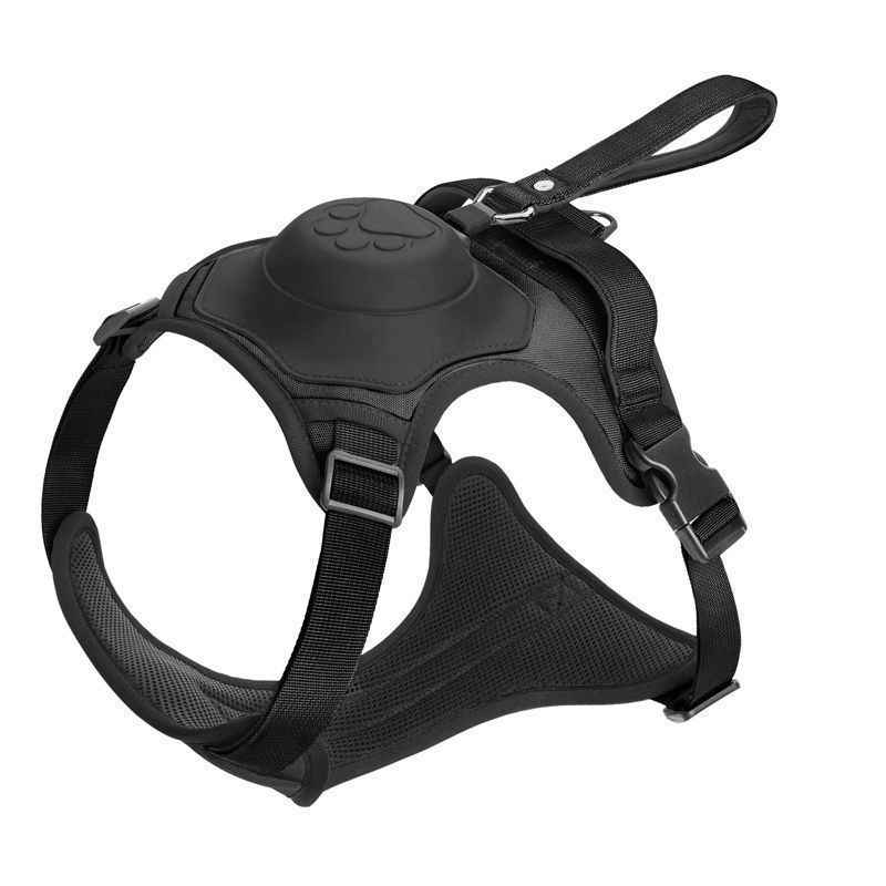 Dog Harness Leash Set - Dog Gear - TinPaw - Black - XL - SU00367870 - Black - XL