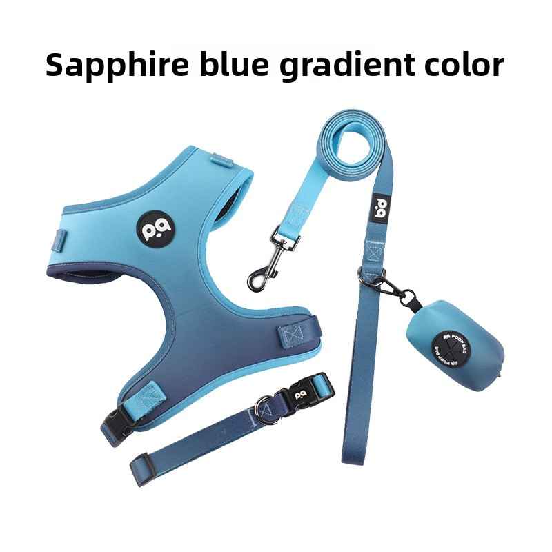 Patterned Dog Collar Leash - Dog Gear - TinPaw - Sapphire Blue Gradient - L - SU00367184 - Sapphire Blue Gradient - L