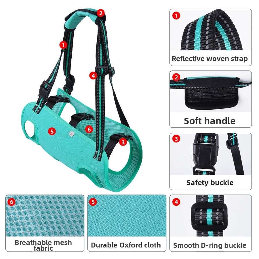 Reflective Dog Support Harness - Dog Gear - TinPaw