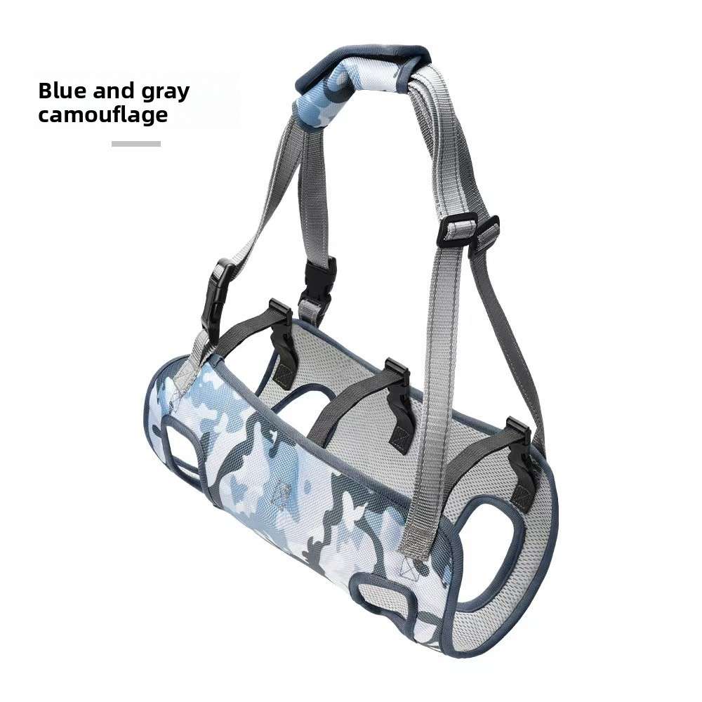 Reflective Dog Support Harness - Dog Gear - TinPaw - Blue gray camouflage - S - SU00145983 - Blue gray camouflage - S
